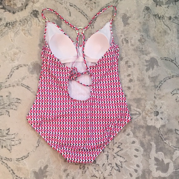 Kona Sol Multicolor One Piece V- Neck Swimsuit NWT XL - Picture 3 of 12